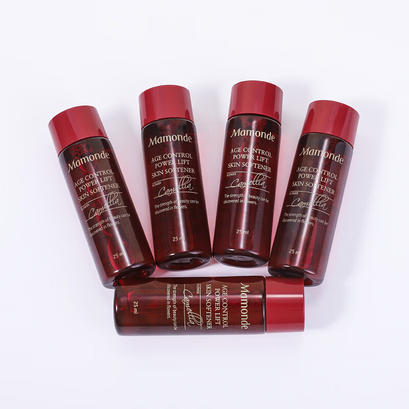 梦妆爽肤水 山茶凝时塑颜柔肤水25ml 旅行装中小样护肤品 5瓶（25mlX5瓶）