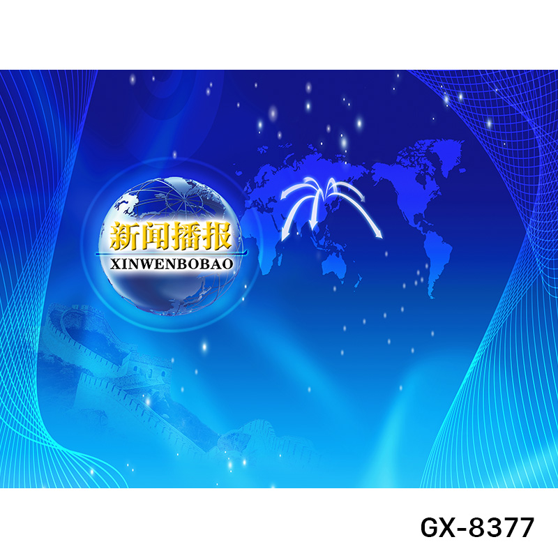 口才演播新闻小主播墙纸联播直播背景布3d背景墙少儿播音主持人口才