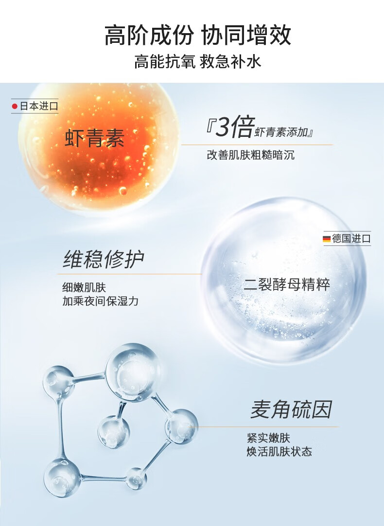 透真（LUCENBASE）虾青素睡眠面膜涂抹免洗类蛇毒肽冻膜淡纹紧致抗皱补水保湿提亮 【急救干敏】复活草补水修护75g