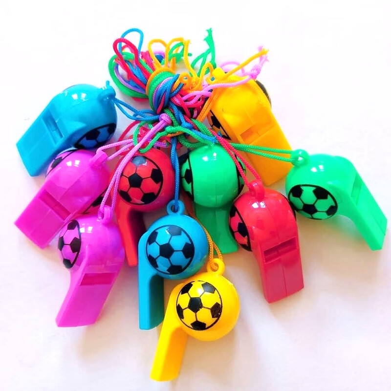 大音量 足球口哨塑料儿童幼儿园活动玩具助威球迷晚会宝宝吹地推哨子