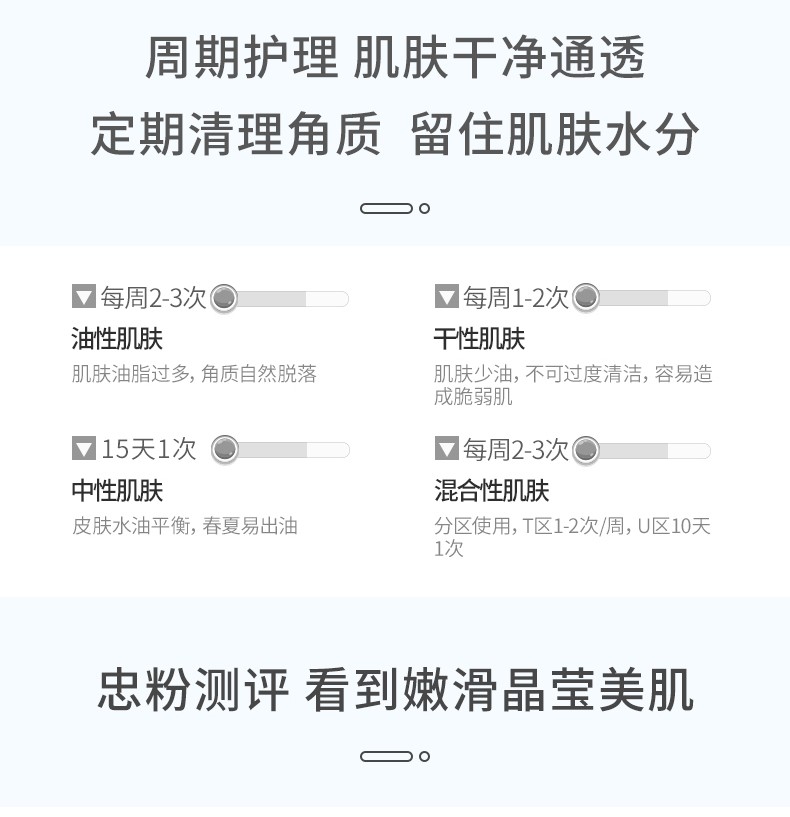 雪玲妃（Xuelinfe） 雪玲妃氨基酸不伤肤 面部去角质 全身去死皮啫喱搓泥宝深层清洁毛孔 氨基酸去角质