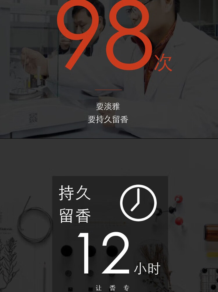 芊薇草 蔚蓝男士香水  持久留香  淡香清新自然男人味 绅士黑色55ML 55