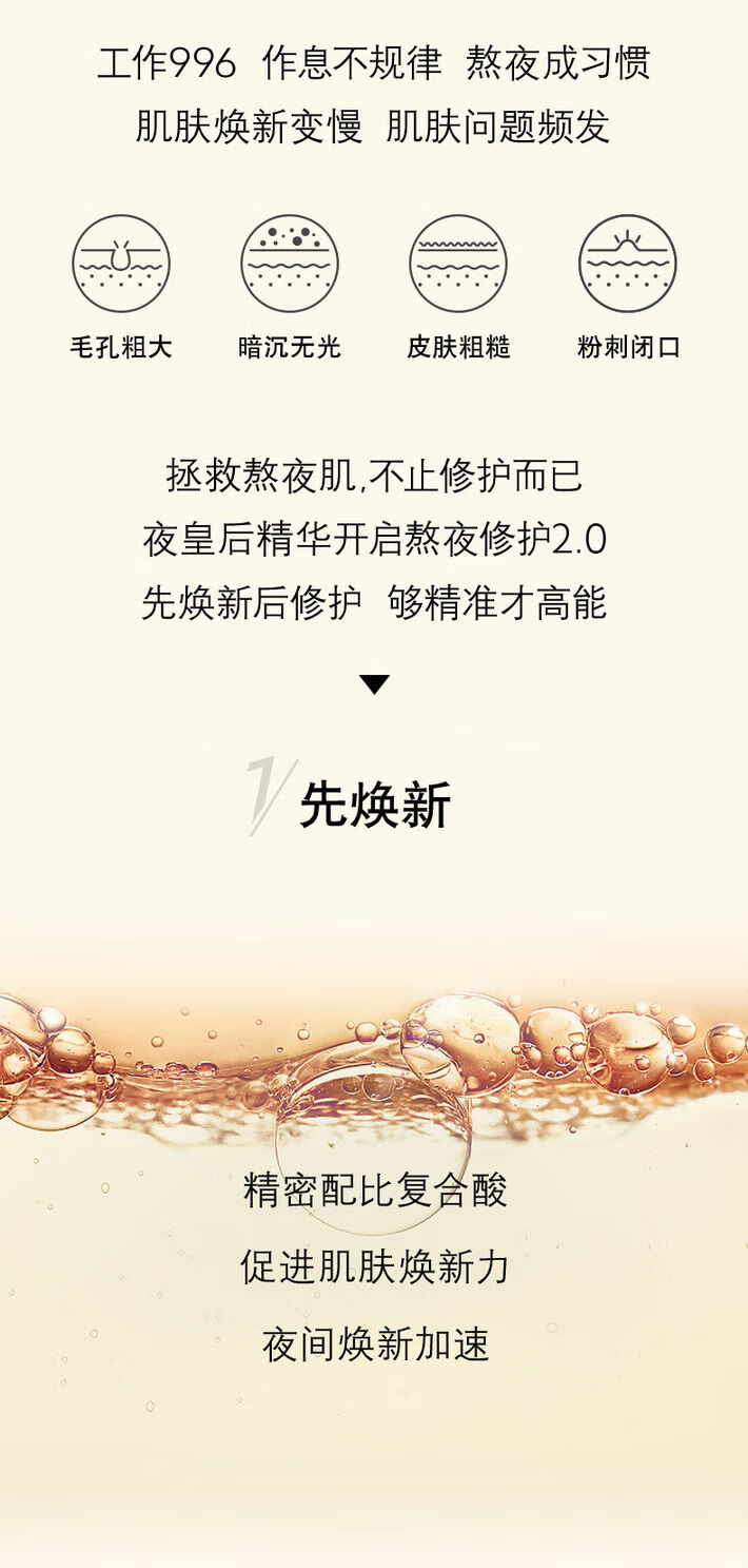圣罗兰（YSL）夜皇后精华夜皇后眼部精华霜男士滋润保湿补水 夜皇后精华 50ml
