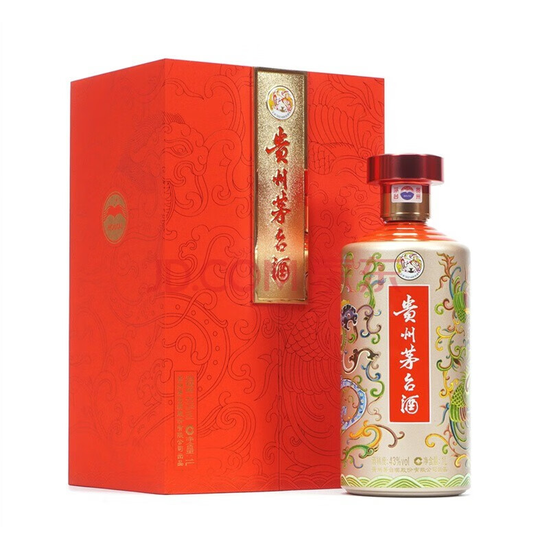 贵州茅台酒龙凤呈祥贵州茅台酒43度1000ml2021年2022年龙凤呈祥茅台