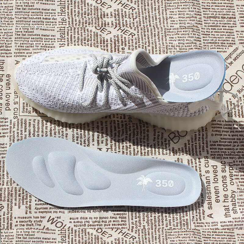 椰子350鞋垫椰子鞋垫350v2原装品质满天星舒适侃爷yeezy350鞋垫男灰白