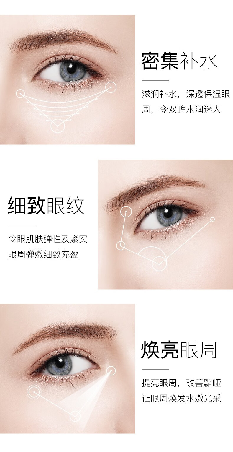 梵贞眼霜眼袋脂肪粒细纹鱼尾纹提拉紧致淡化眼部浮肿补水保湿精华 一瓶装
