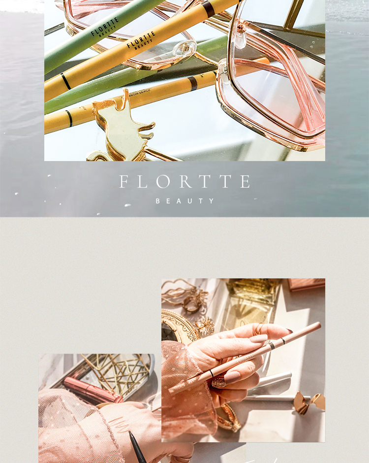 花洛莉亚（FLORTTE）旋转双头眉笔 极细不晕染防水持久不脱色 送老婆女朋友礼物 B2#灰棕色
