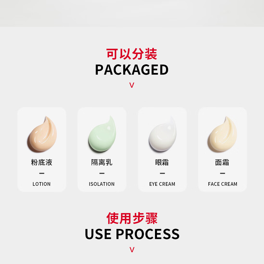 悦美时刻 粉底液真空分装瓶旅行套装爽肤水乳液眼霜迷你按压鸭嘴瓶组合装旅行便携化妆品分装瓶 平嘴型- 10mL*4