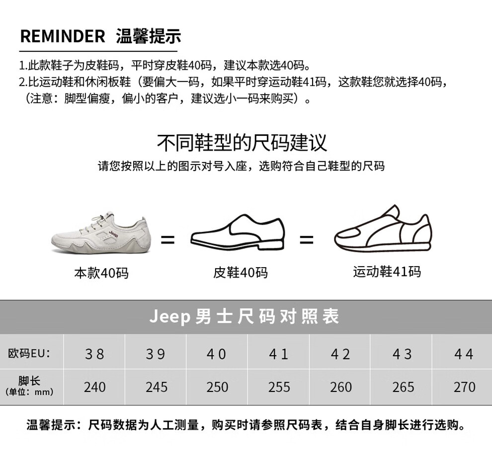 【 旗舰正品 大牌直降】jeep(吉普)夏季品质男鞋时尚透气驾车休闲鞋