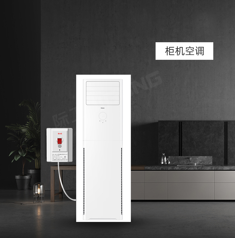 上海德力西开关 漏电保护器2p3p柜机220V空调插座家用32A86型 电热器漏保空气断路器 白色32A