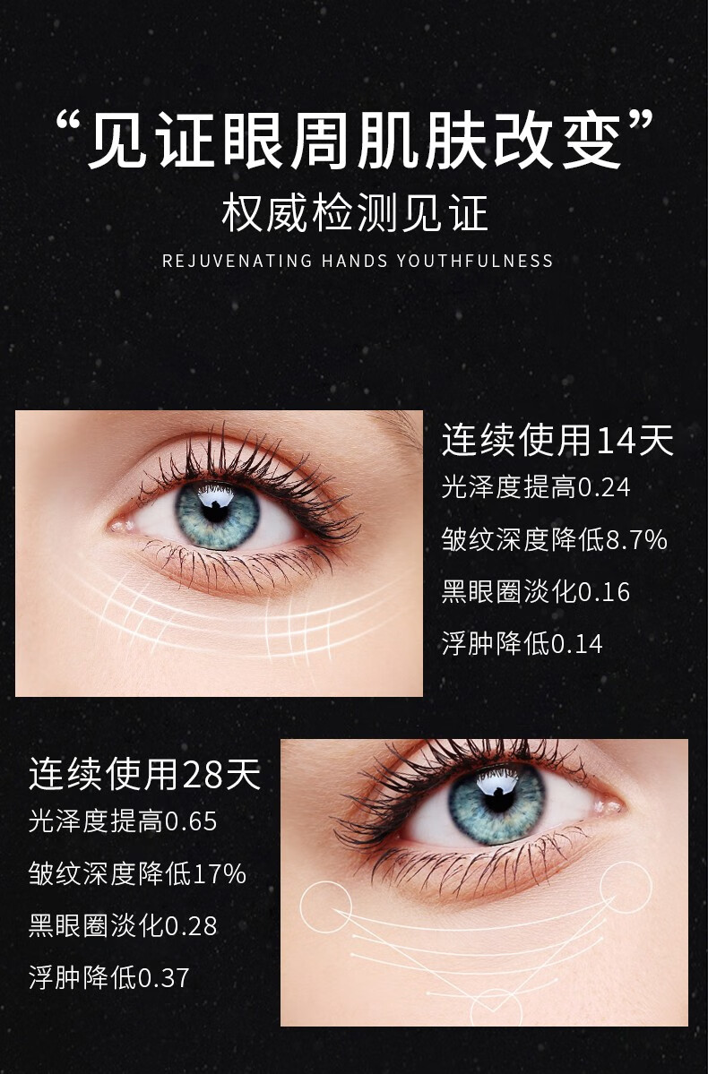 倩滋（QIANZI） 鱼子酱眼霜小棕瓶眼霜淡化细纹黑眼圈脂肪粒熬夜熊猫眼保湿滋润眼霜一盒装20g倩滋
