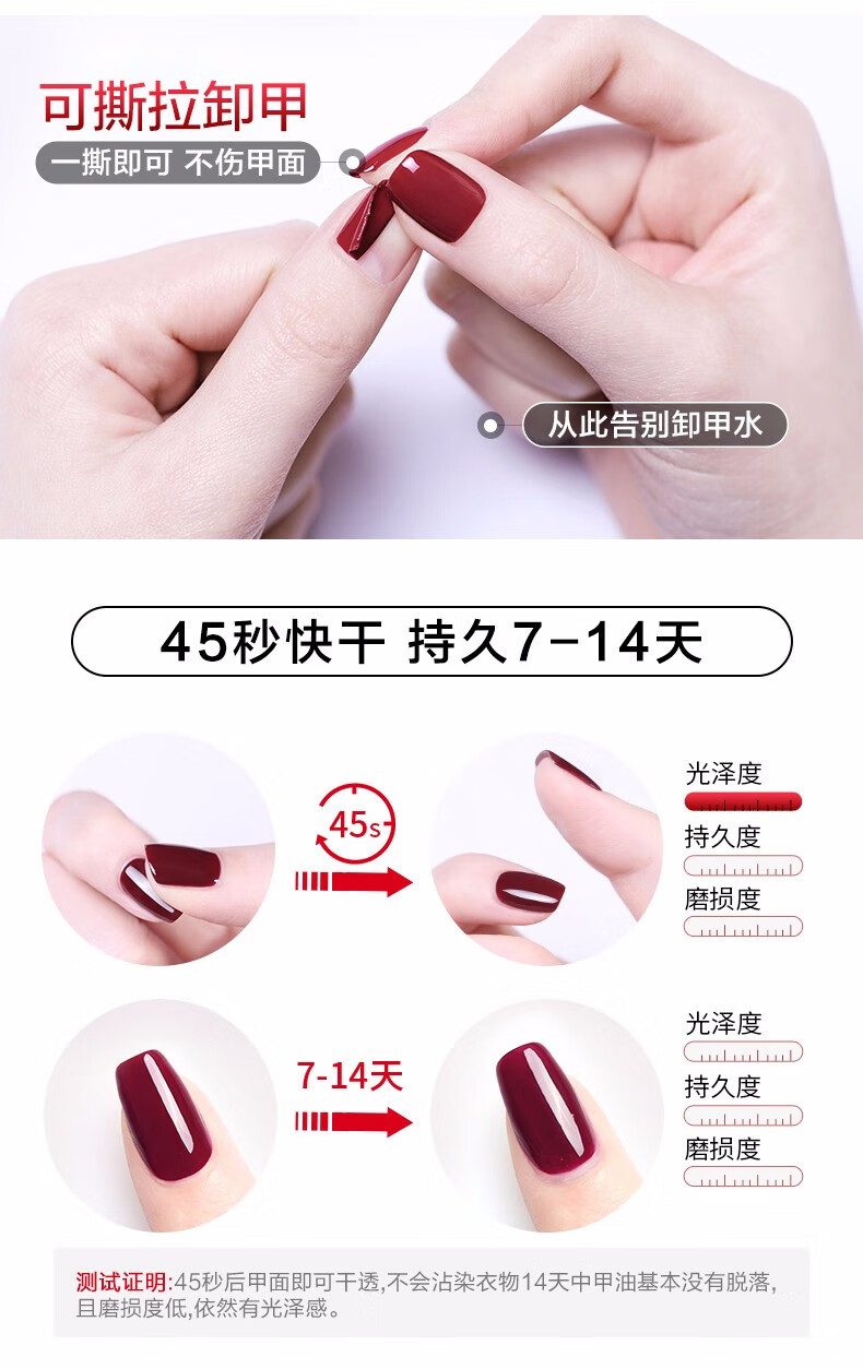 糖果小姐（Miss Candy）健康甲油无刺激性气味持久快干可撕拉 脚美甲春夏15ml单色指甲油 MJ20 灿悦 15ml