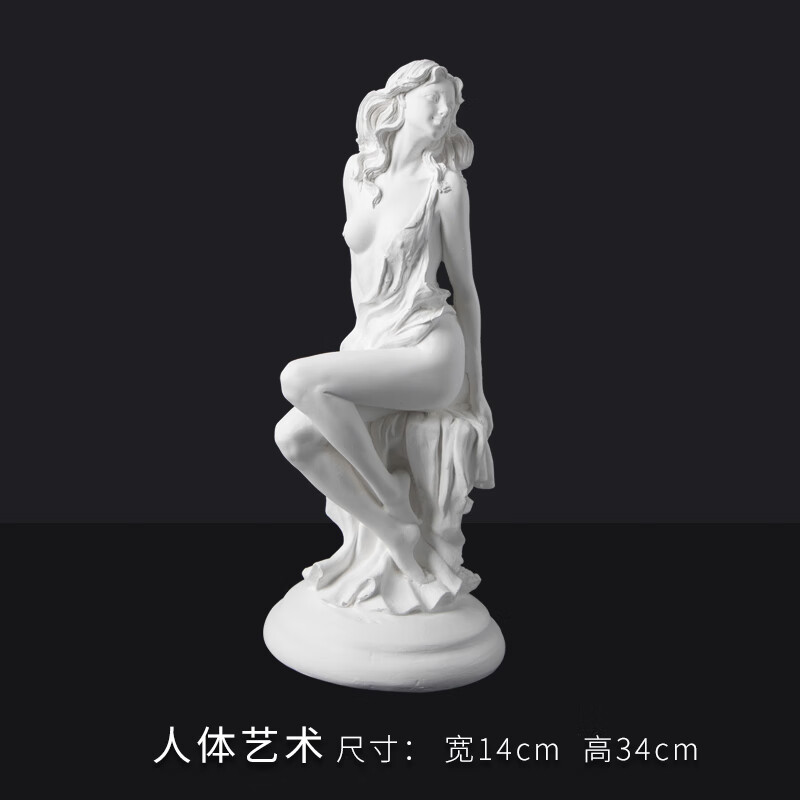 whj * 小石膏头像30cm大卫石膏像小卫琴女阿波罗阿里亚斯思考者维纳斯