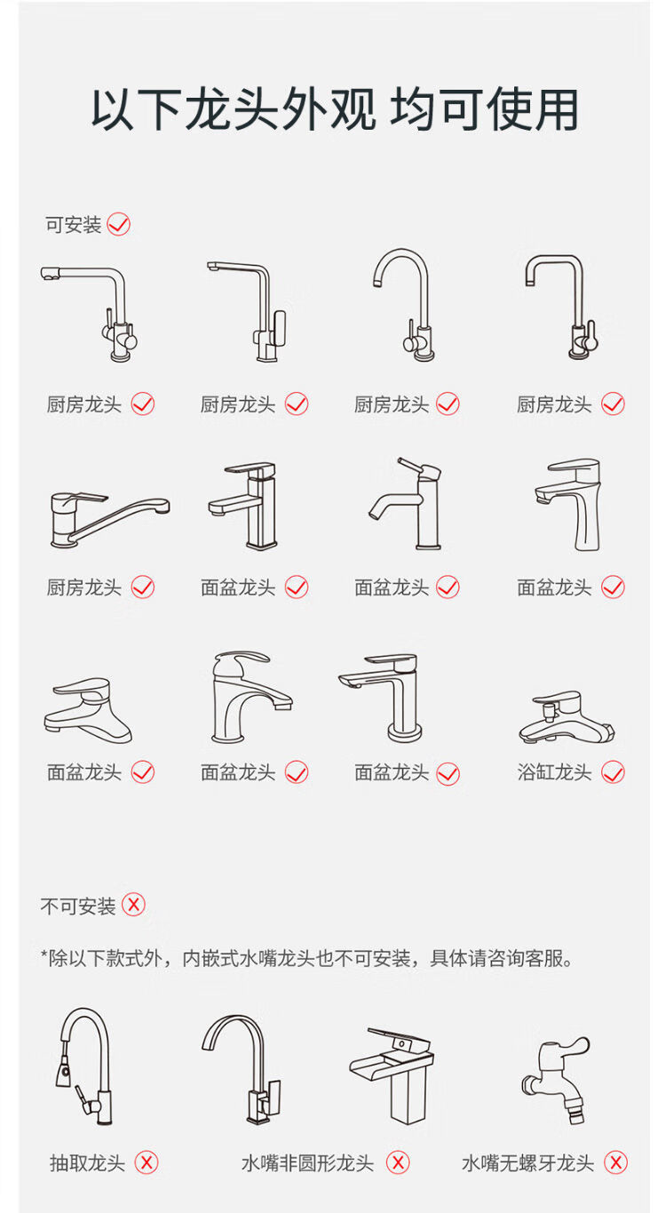 *720度旋转水龙头接头防溅头延伸起泡器洗脸盆万向洗漱小神器 内丝