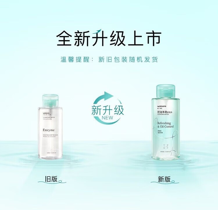 屈臣氏温润保湿水卸妆水500mll眼唇脸三合一温润不油腻清爽不紧绷大容量 【温润保湿】卸妆水500ml