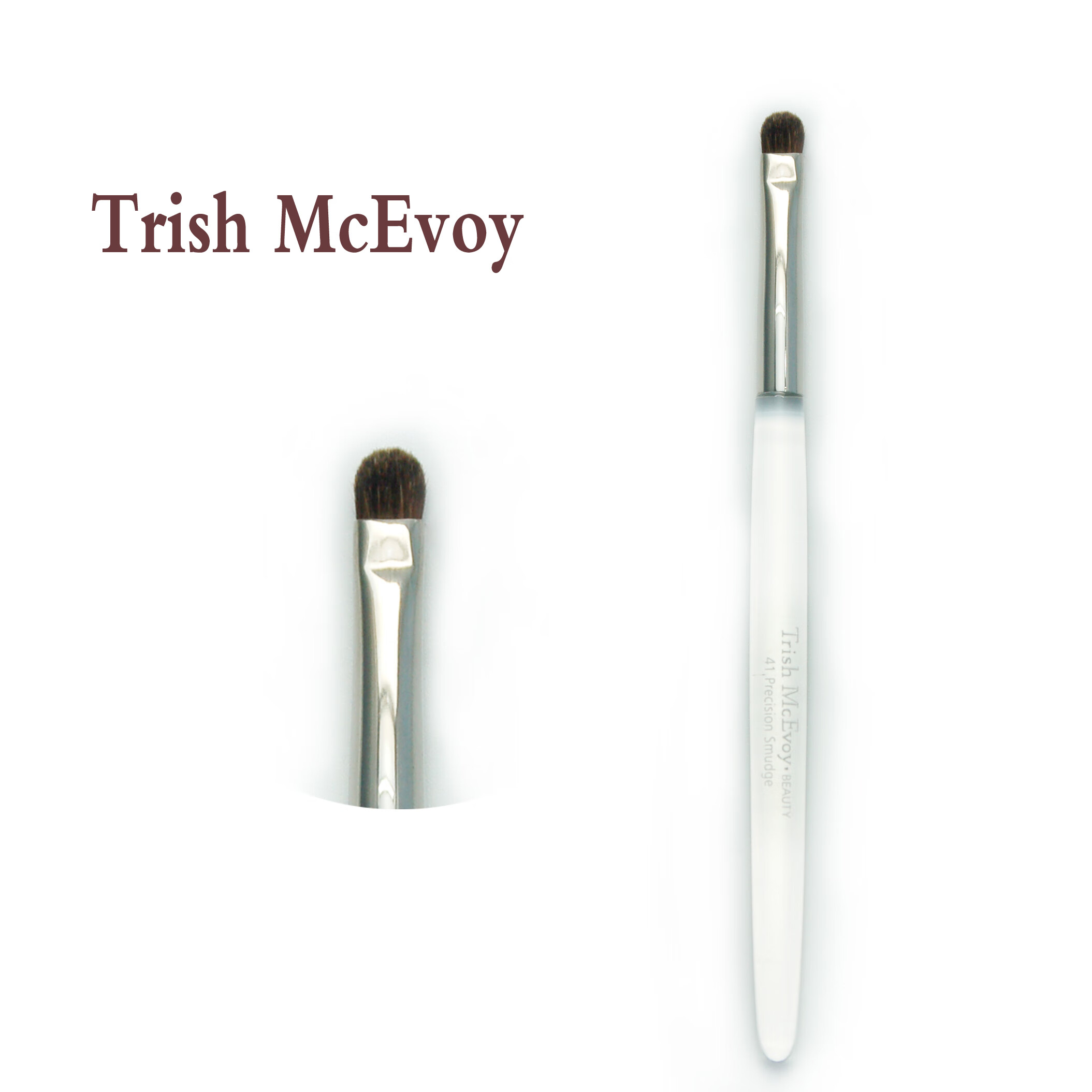 健美创研Trish Mcevoy巨柔软散粉腮红眼部眼影遮瑕化妆刷动物灰鼠羊毛便携 大5号 散粉刷 羊毛