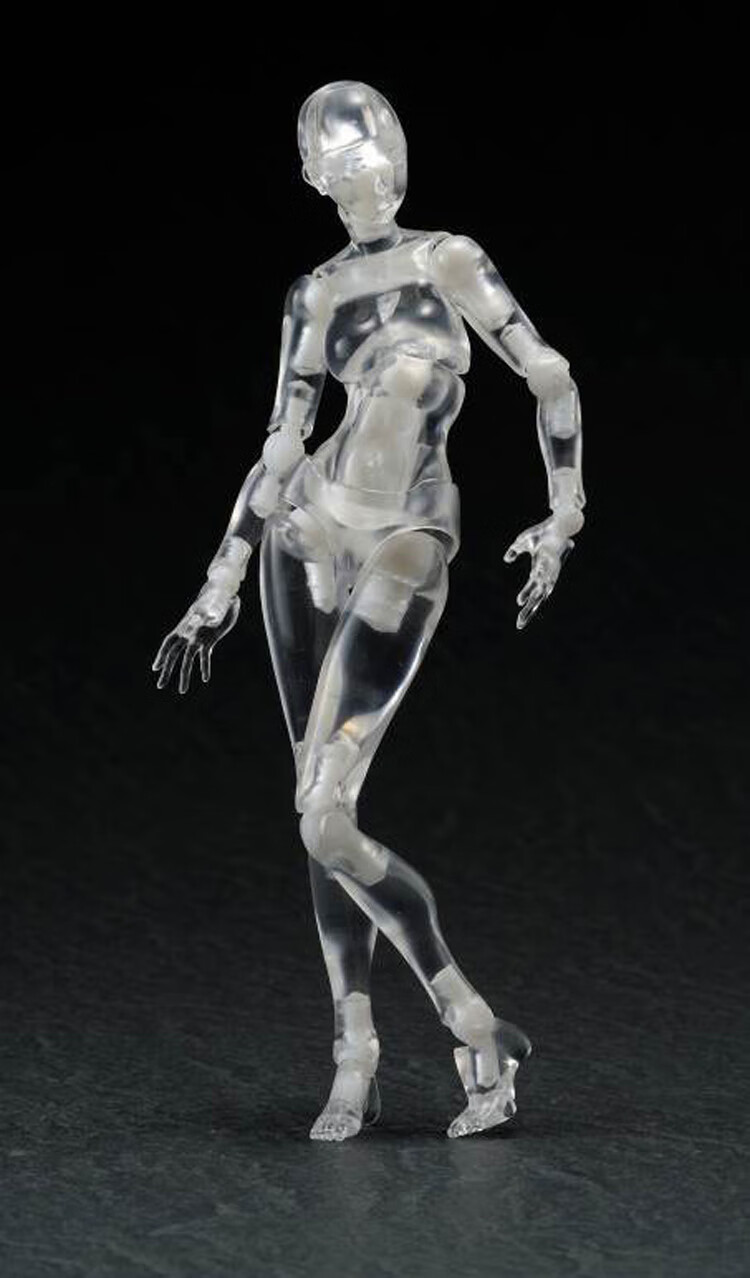 0男女绘画素体关节可动画画素描人体模型摆件人偶 男 深色(无头) 拍下
