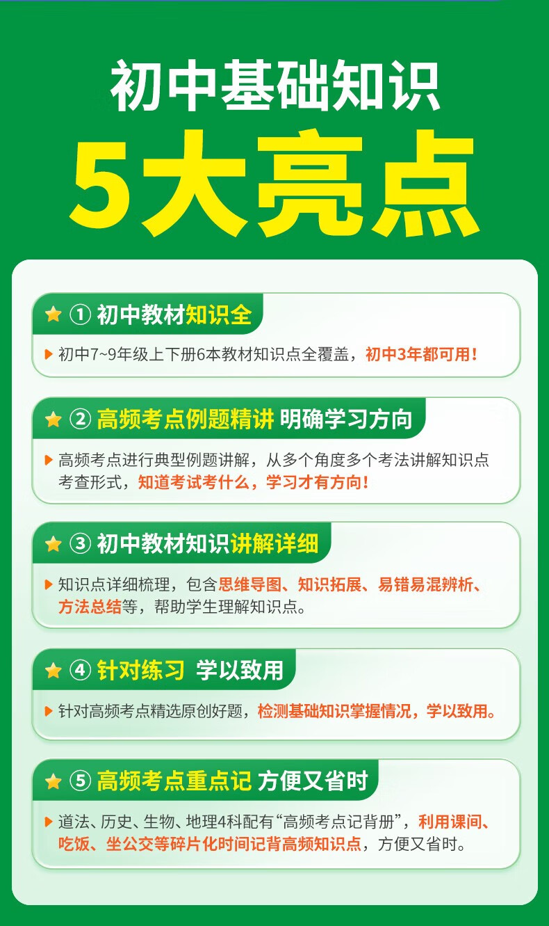 万唯小四门必背知识初中基础知识大全2万唯中考官方复习一二三025万维中考试题研究创新题七八九年级会考重点初一二三总复习万唯中考官方旗舰店授权 7年级拍：政史地生4科详情图片4