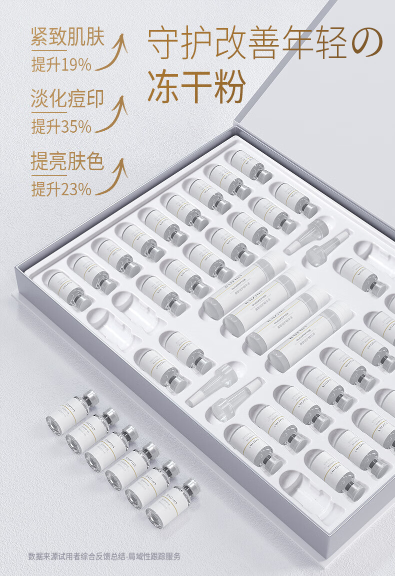 佰珍堂寡肽冻干粉修护套盒淡化痘印痘坑提亮肤色紧致肌肤男女通用护肤品 寡肽冻干粉一盒