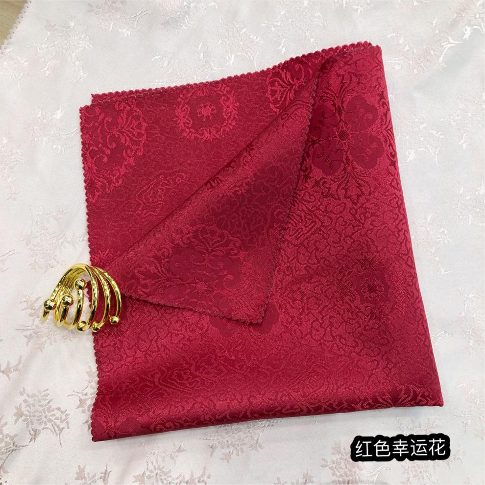 样板房中西餐厅擦杯台布饭店餐巾垫布折花学生餐垫布 明黄色 一帆风顺