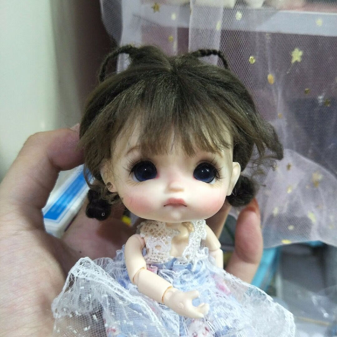 圣诞节礼物 bjd8分obll假发娃娃假发七夕情人节礼物儿童生日礼物(没有
