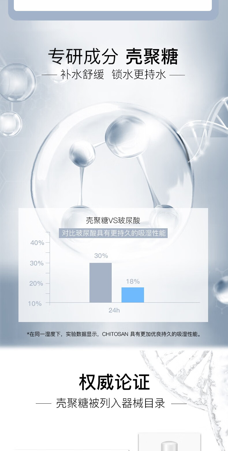 伊肤泉（EVE CHARM）莱菲思 壳聚糖舒缓喷雾补水保湿晒后修护敏感肌适用 300ml