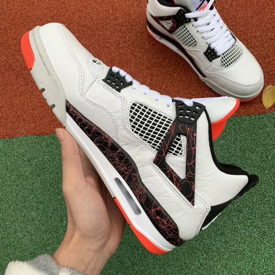 off-white x air 乔4白帆aj4联名鞋男鞋女鞋蝉翼鸳鸯ow运动篮球鞋