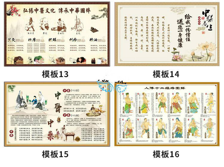 中医海报挂图九种体质辨识馆宣传画挂画中医图片墙画 主图经典款 70