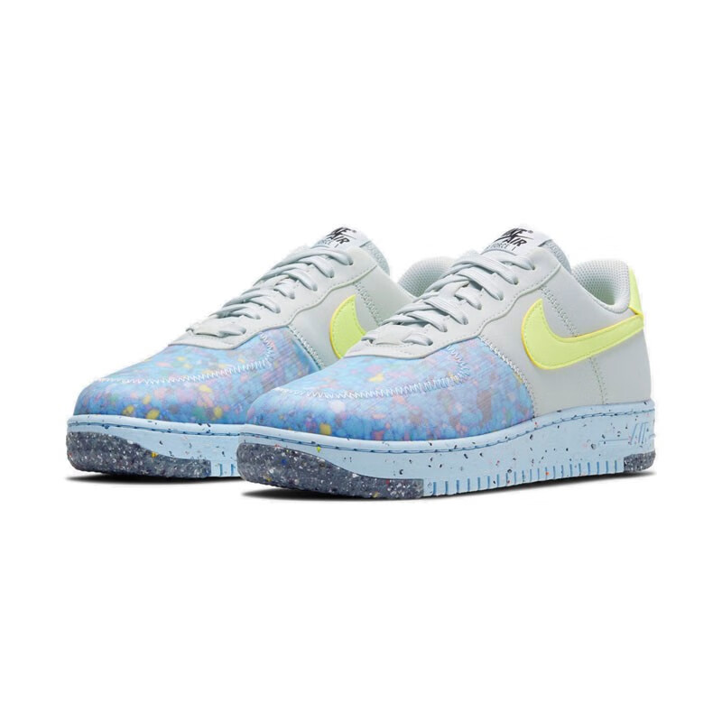 耐克nikeairforceaf1空军一号蓝白泼墨运动鞋板鞋女鞋ct198600136