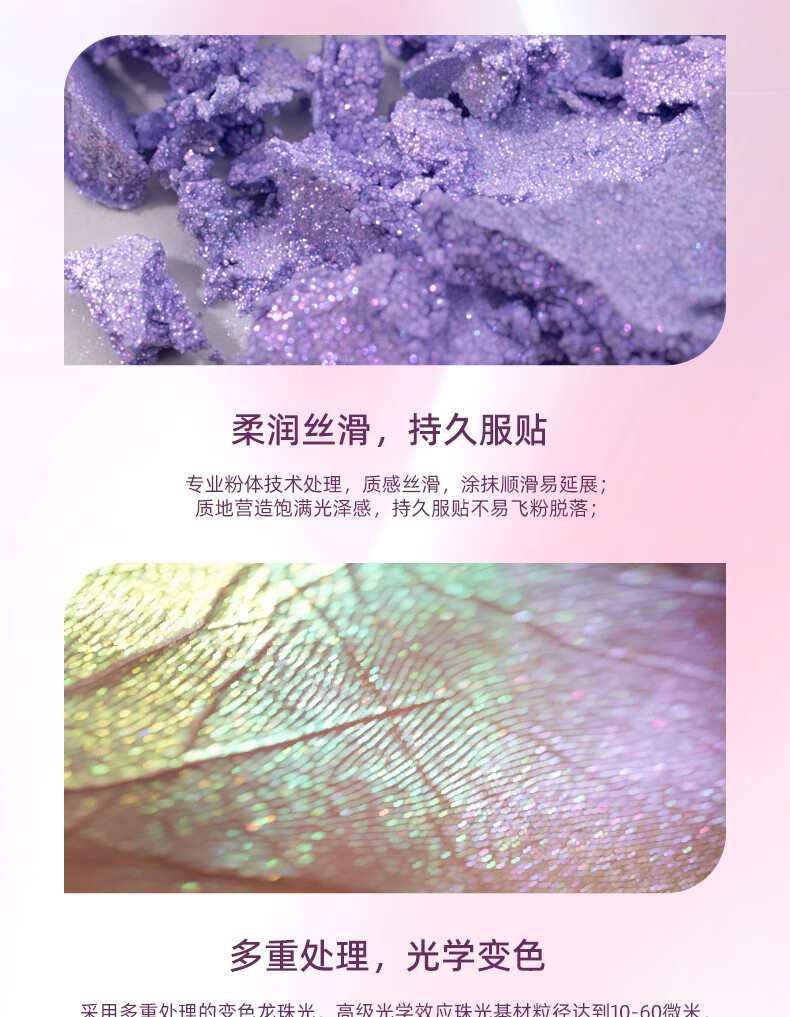 罗小曼（ROMANTIC BEAUTY）变色龙高光修容盘脸部提亮闪粉偏光细闪高光膏修容一体盘立体服帖 【变色龙款】#01幻象镜