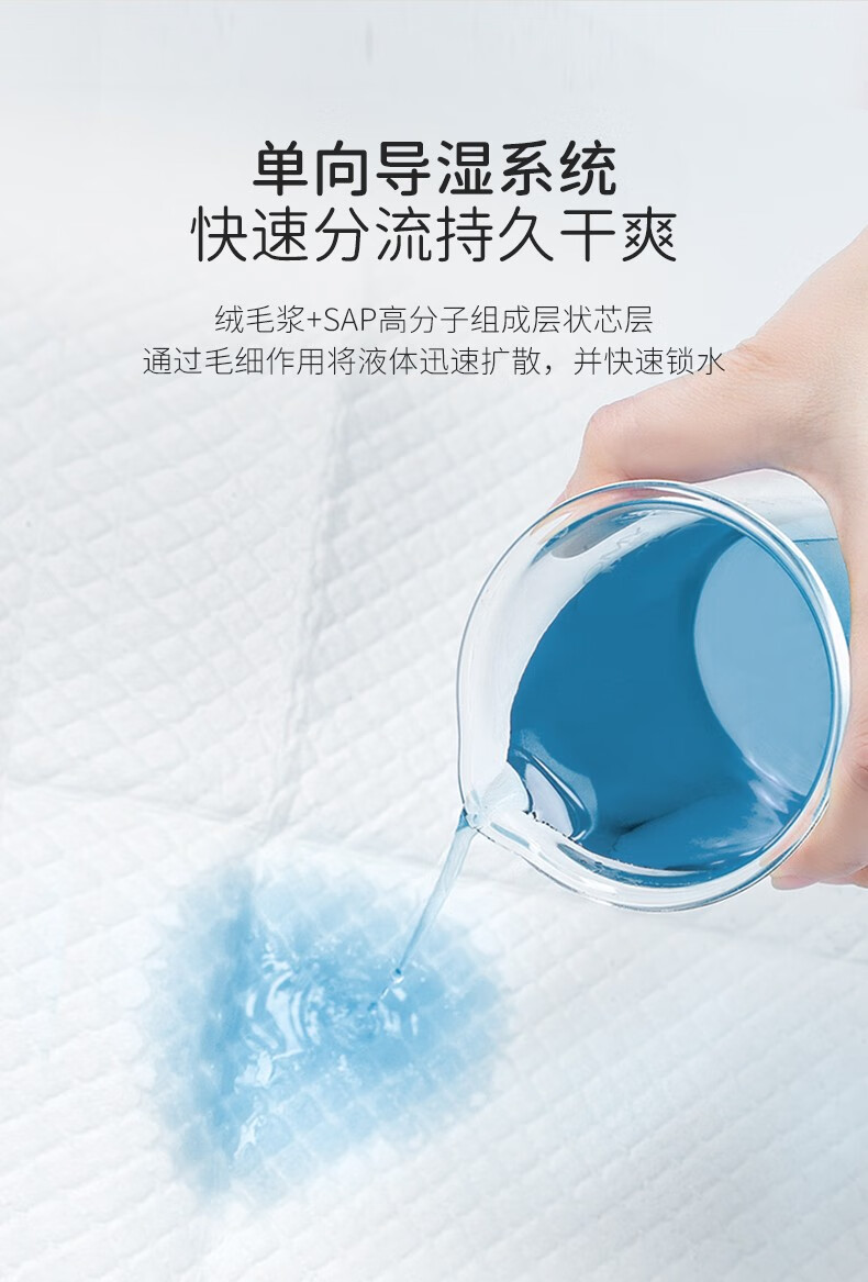 良良（liangliang） 婴儿隔尿垫 一次性宝宝护理垫纸尿垫新生儿 实惠装 20片*2包【33*45cm】 五层吸锁不反渗