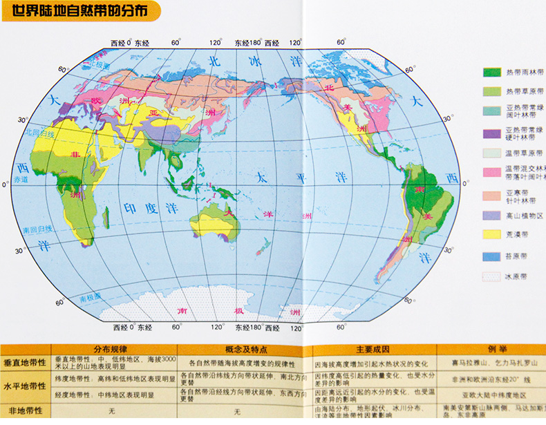防水耐折2019新版世界政区地形图单张双面 超大幅面地形图 详细精美政