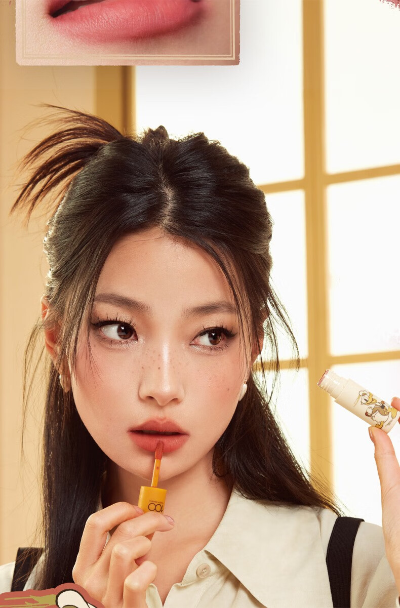 橘朵（Judydoll）口红唇泥唇彩雾面哑光唇釉慕斯显白生日礼物送女友 【迪士尼版】#P33苹什么泥