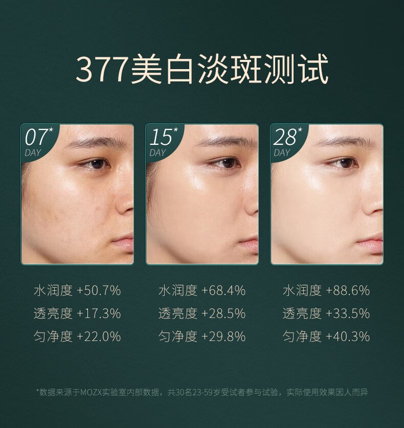 陌妆377美白祛斑安瓶精华液28支 补水保湿提亮肤色面部精华乳 28支/盒