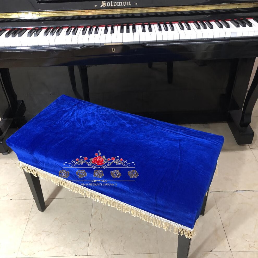 金丝绒钢琴凳罩双人钢琴凳罩单人升降琴凳套餐桌桌布电视柜布茶几布