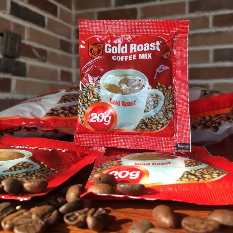 新加坡咖啡速溶咖啡新加坡gold roast狮牌咖啡20g*50小袋1000g