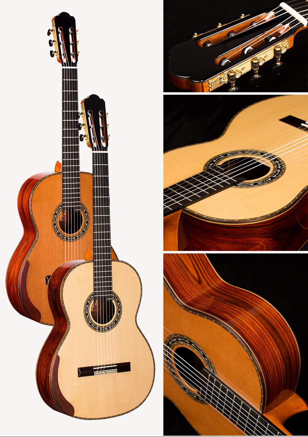 美国spike斯派克sc580全单古典吉他39寸可可菠萝加振电箱全单吉他专业