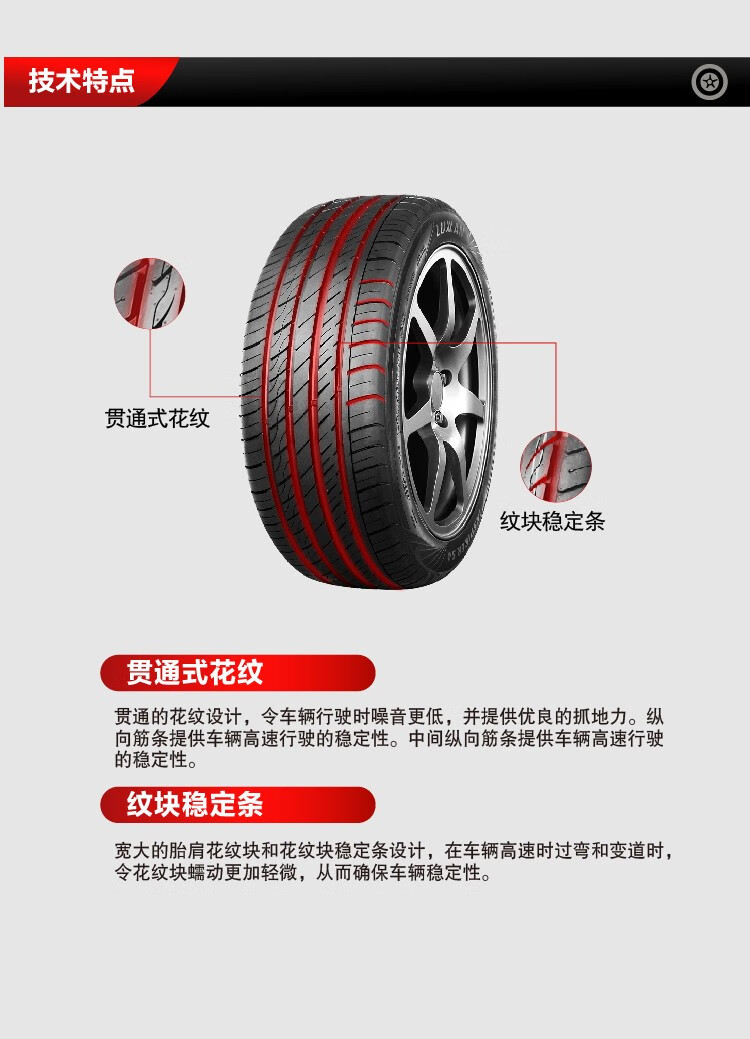 路迈轮胎luxxan21555r1794winspirers4轿车轮胎稳定安全