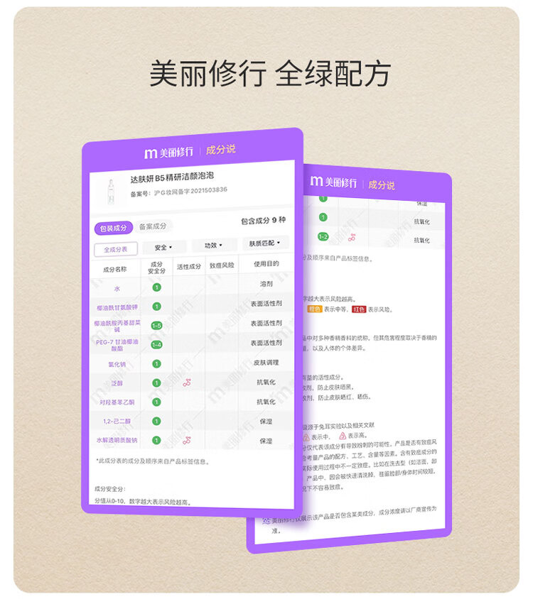 达肤妍（dafuyan） B5精研洁面泡泡氨基酸控油洗面奶男士温和学生党女按压式 洁颜泡泡150ml+中样30ml