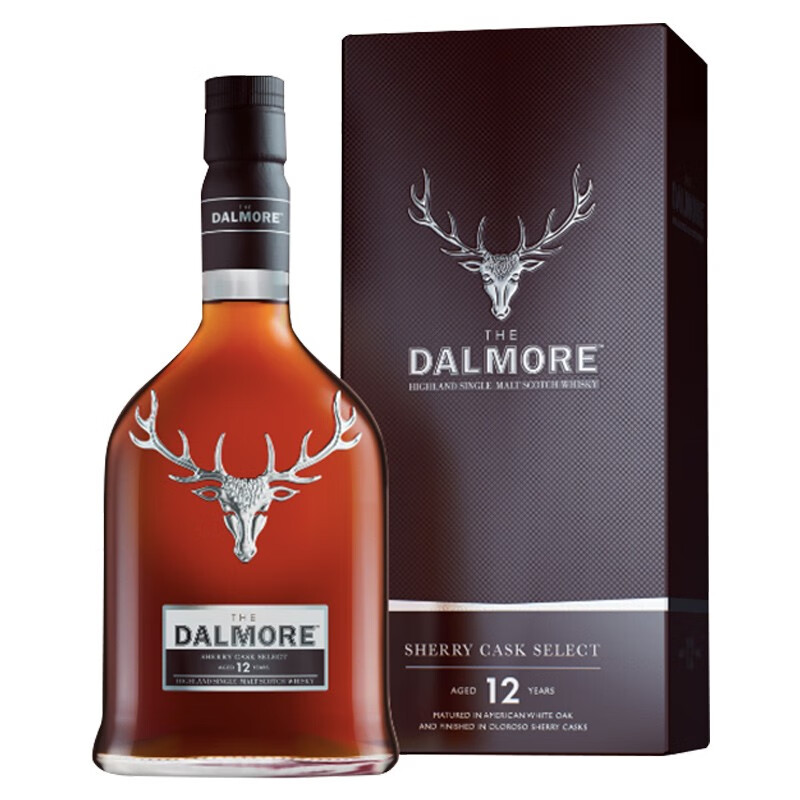 宝树行大摩thedalmore12年雪莉桶700ml单一麦芽威士忌苏格兰原装进口