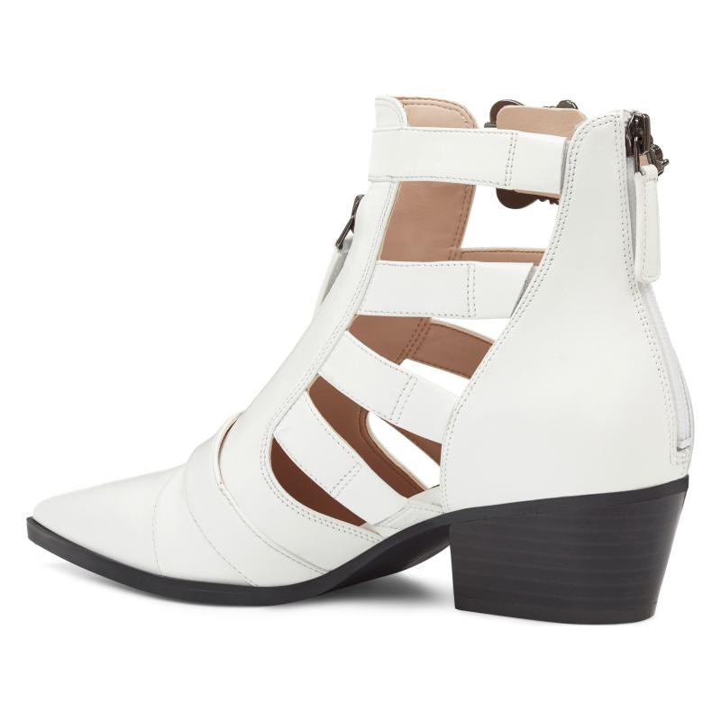 nine west carrillo cutout buckle booties