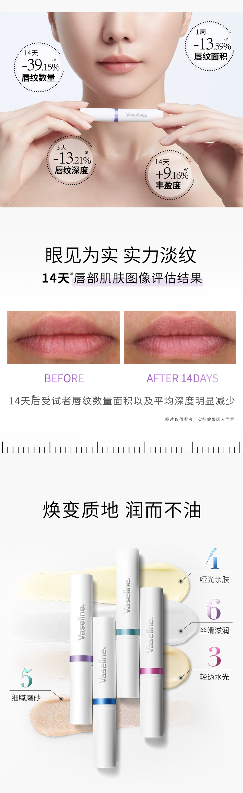 凡士林经典修护润唇膏保湿唇膏男女士晶冻 舒缓特护唇膏1.8g