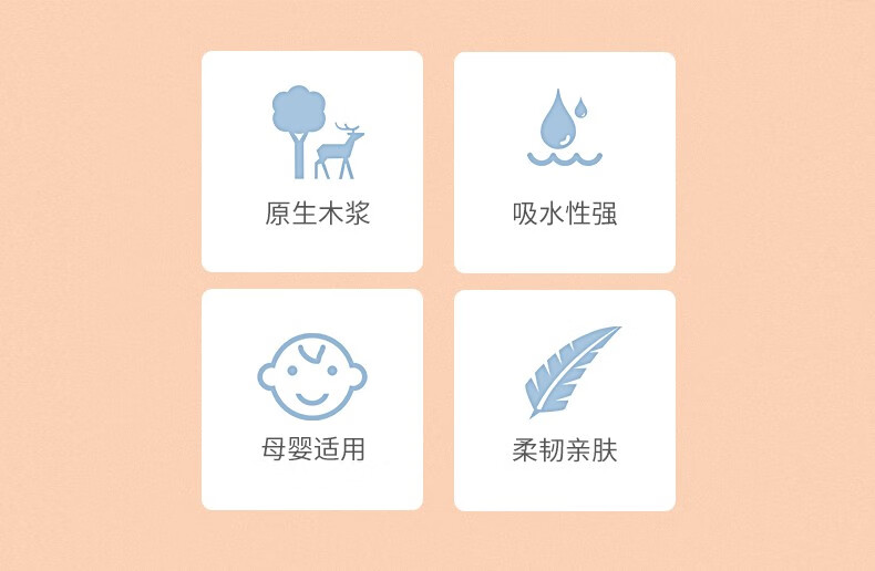 清亮度50包餐巾纸整箱面巾纸卫生纸家庭装厕纸宝宝用纸巾 50包