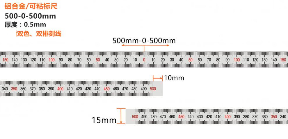 1m-0-1m(宽13mm/不锈钢)