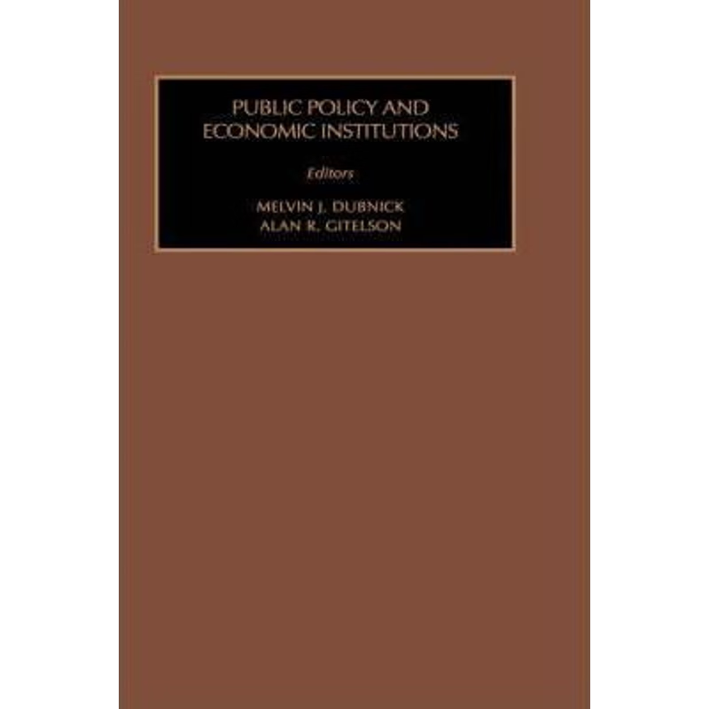 预订不退不换Public Policy and Economic Institutions