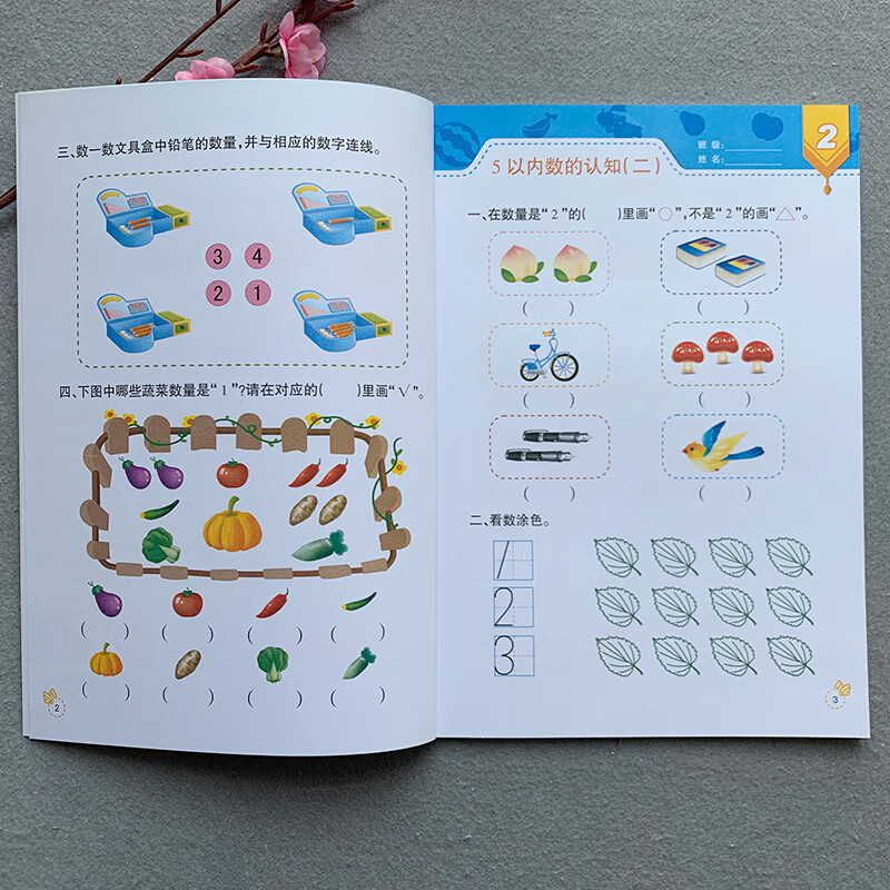 幼儿奥数启蒙数学思维训练全套4本幼儿园大班中班数学找规律连线奥数