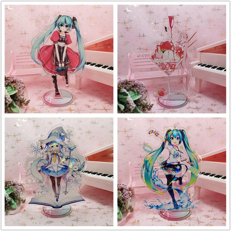 初音未来手办周边新款洛天依初音未来动漫周边亚克力立牌手办摆件花嫁