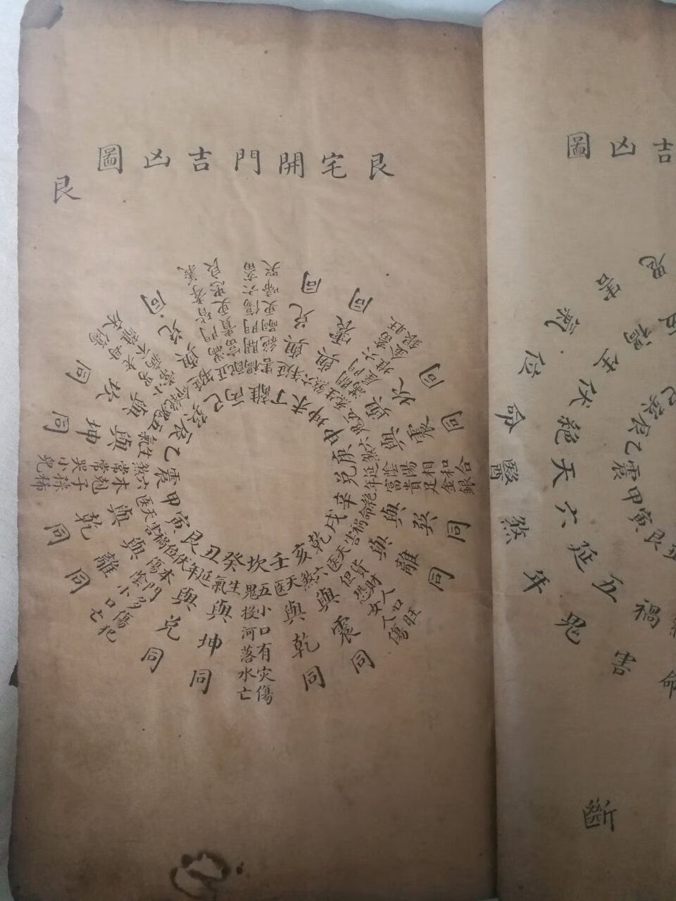 风水书 论八宅八卦九星吉凶源 开门吉凶图 贯精图 定定子阳宅总论