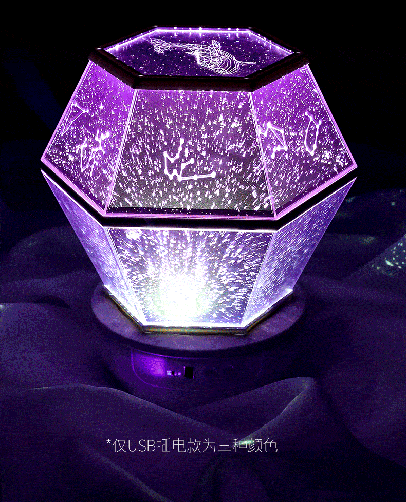 纽安伦梦幻星空投影灯星空灯投影仪卧室小夜灯10岁女孩儿童生日礼物女