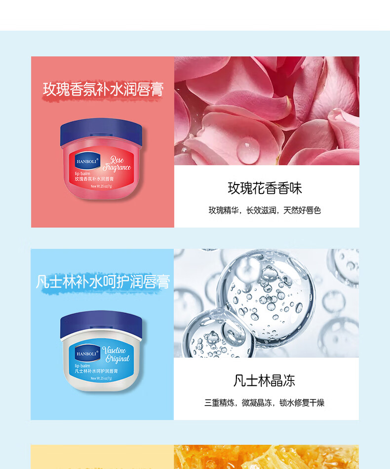 【精选好物】润唇膏女保湿去死皮滋润嘴唇防冻干裂脱皮无色不油腻润唇油唇膜补水学生男女士套装 润唇膏四件套.